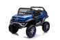 Voiture électrique miniature Mercedes-Benz UNIMOG - Bleue, Télécommande 2,4 Ghz, 4 X 4, Deux places, Suspension, Bouton de démarrage, Roues souples en EVA, USB, Bluetooth