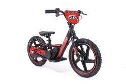 Draisienne électrique pour enfants RIRIBIKE RTX6 24V (16"), rouge, Batterie au lithium, Moteur 250W, Frein à disque, Siège PU souple réglable