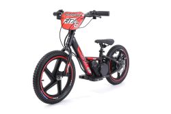 Draisienne électrique pour enfants RIRIBIKE RTX6 24V (16"), rouge, Batterie au lithium, Moteur 250W, Frein à disque, Siège PU souple réglable