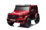 Voiture électrique à conducteur porté Mercedes-Benz G63 AMG 4x4² Biplace 24V, Peinte en rouge, Lecteur MP4 avec entrée USB/AUX, Lecteur 4x4, Batterie 24V/7Ah, 4 moteurs 200W, Roues EVA avec suspension, Sièges en similicuir, Télécommande , Licence