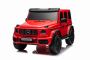 Porteur électrique Mercedes-Benz G63 AMG 4x4² Biplace 12V, rouge, Lecteur MP3 avec entrée USB/AUX, Conduite 4x4, Batterie 12V14Ah, Roues EVA avec suspension, Sièges en similicuir, Télécommande, Licence